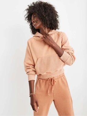 Aerie Luxe Inside Out Cropped Hoodie
